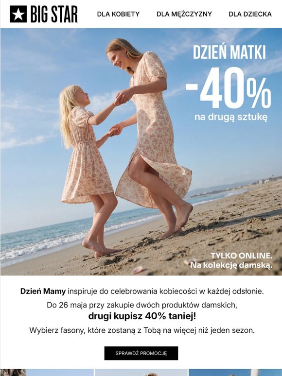 Dzień Matki? Spraw sobie coś pięknego 💐 Odbierz rabat -40%!