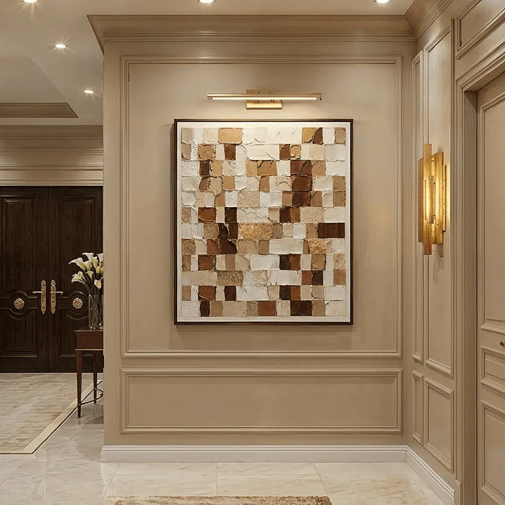 Cromwell Neutral Textured Canvas Wall Art