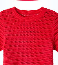 Dita Open Knit Short Sleeve Jumper