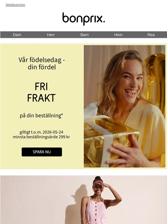 Vi bjuder på frakten – shoppa nu 🎉
