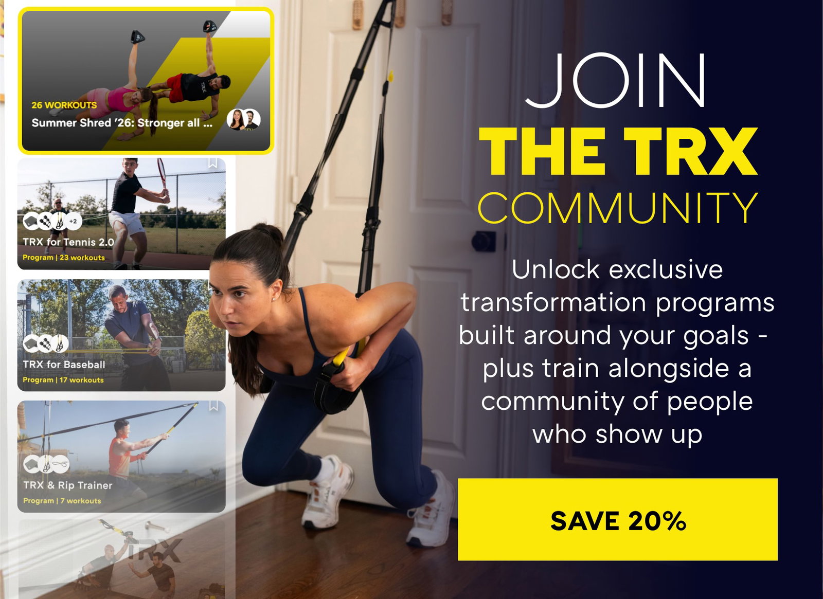 THE TRX JOIN COMMUNITY