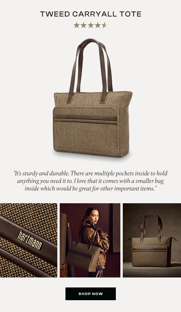 Tweed Carryall Tote