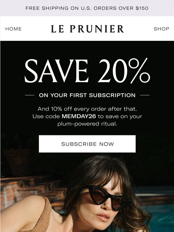 Your Plum-Powered Ritual is 20% Off