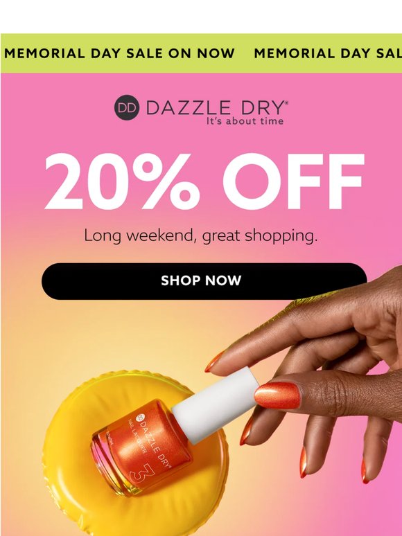 20% Off. Everything.