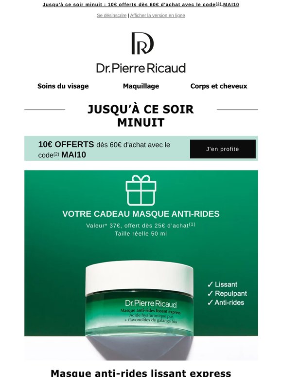 Psst... 10€ offerts sur votre commande 🛍️