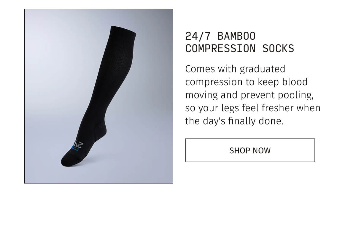 24/7 BAMBOO COMPRESSION SOCKS | SHOP NOW