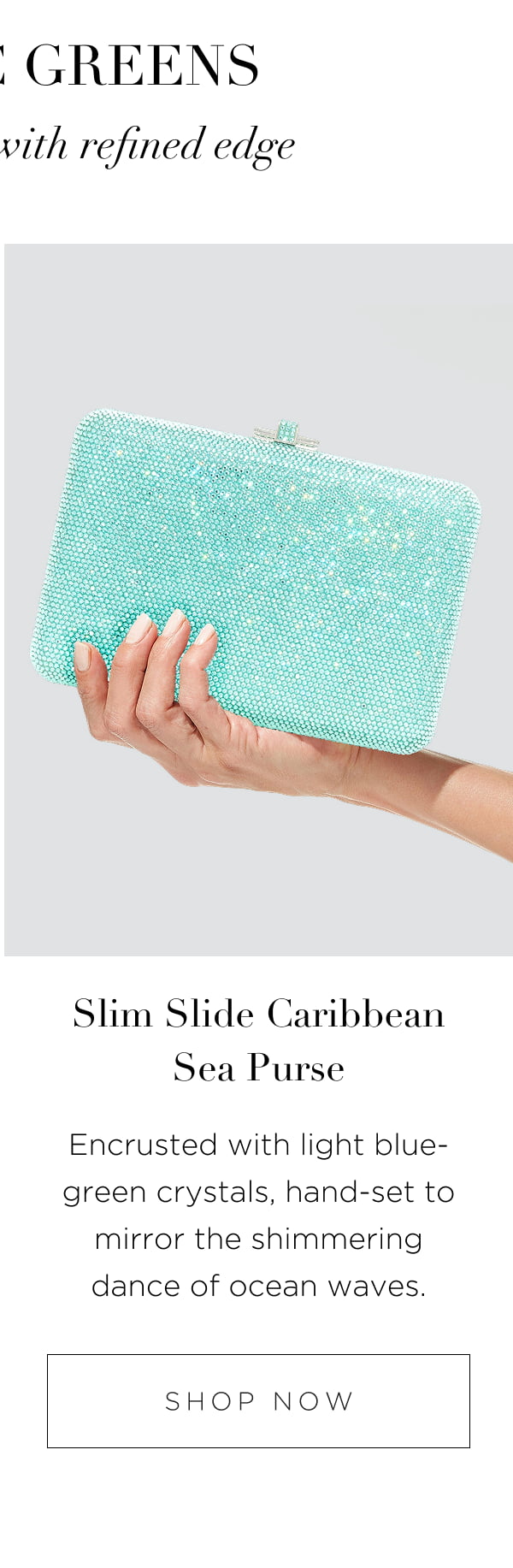 Slim Slide Caribbean Sea Purse