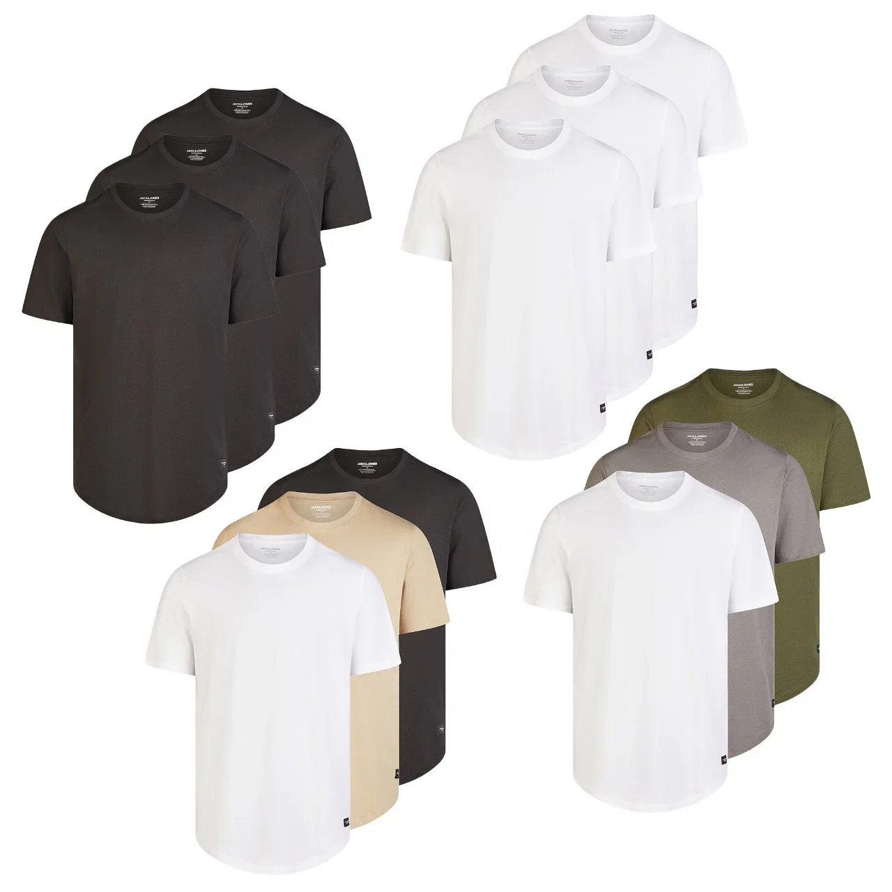 Image of Jack & Jones T-Shirt JJENOA 3er Pack