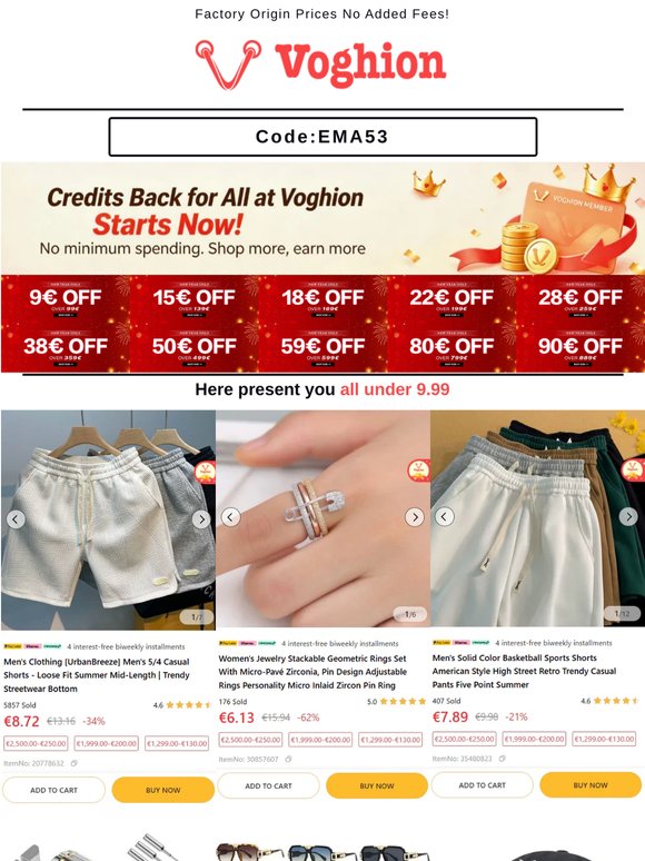 🚀 Best Deals Under 9.99€ Going Fast! [Coupon Inside]
