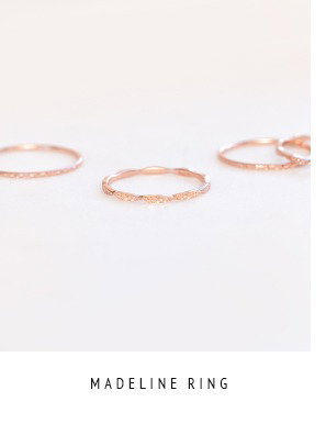 Madeline Ring- rosévergoldet facettiert