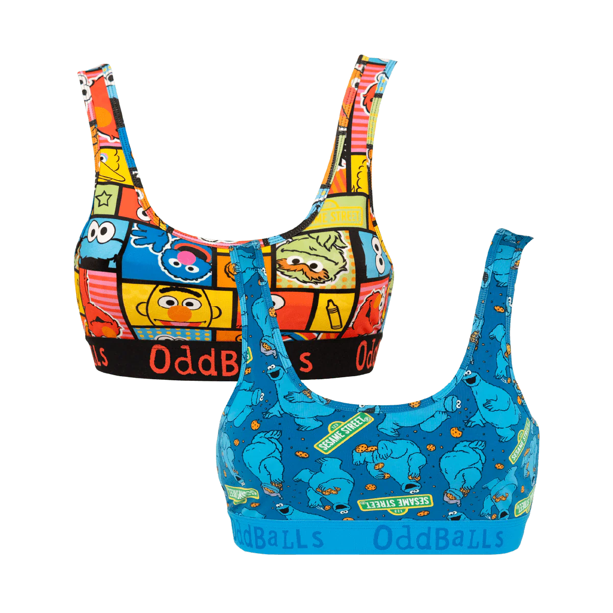 Image of Sesame Street Bundle - Ladies Bralette 2 Pack Bundle