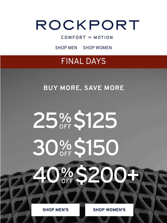 FINAL DAYS | 40% Off Your Order