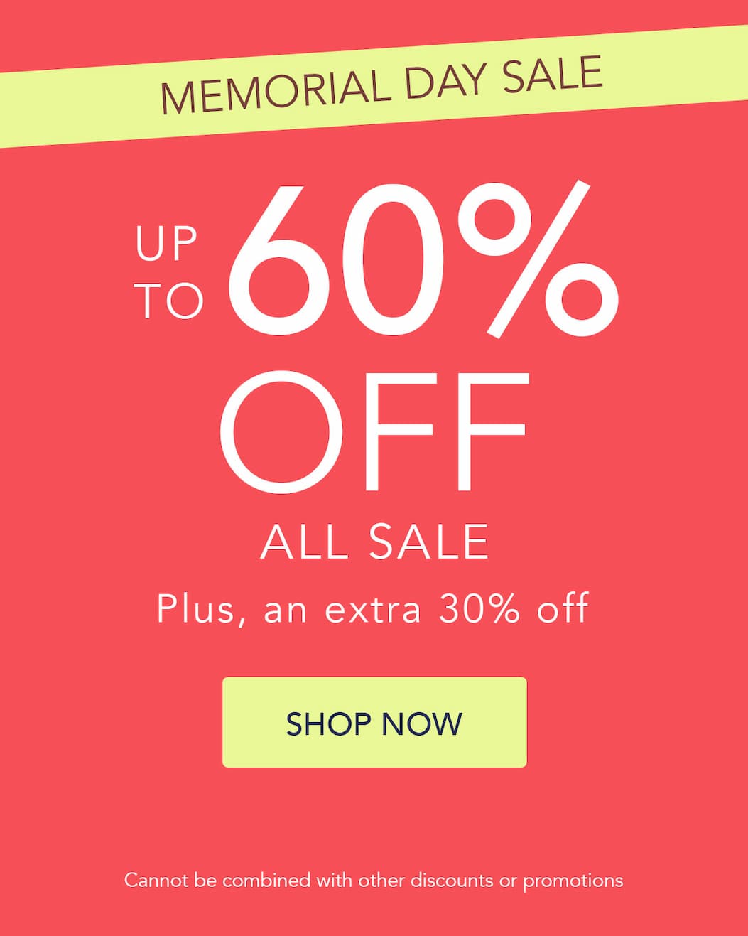 Memorial Day Sale
