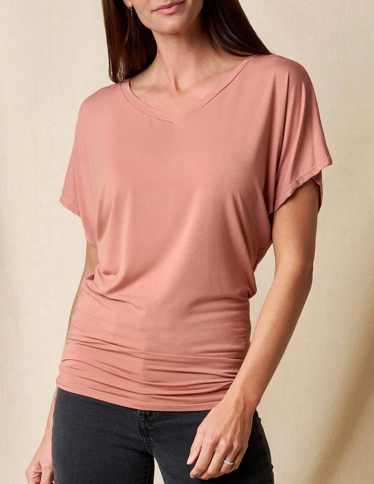 Image of Bamboo Dolman Tunic - Rosewater