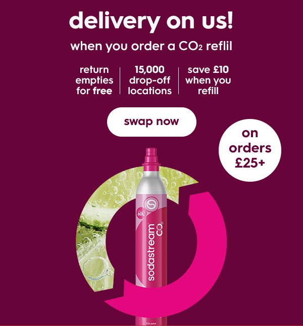 Delivery on us when you order a CO2 reflil