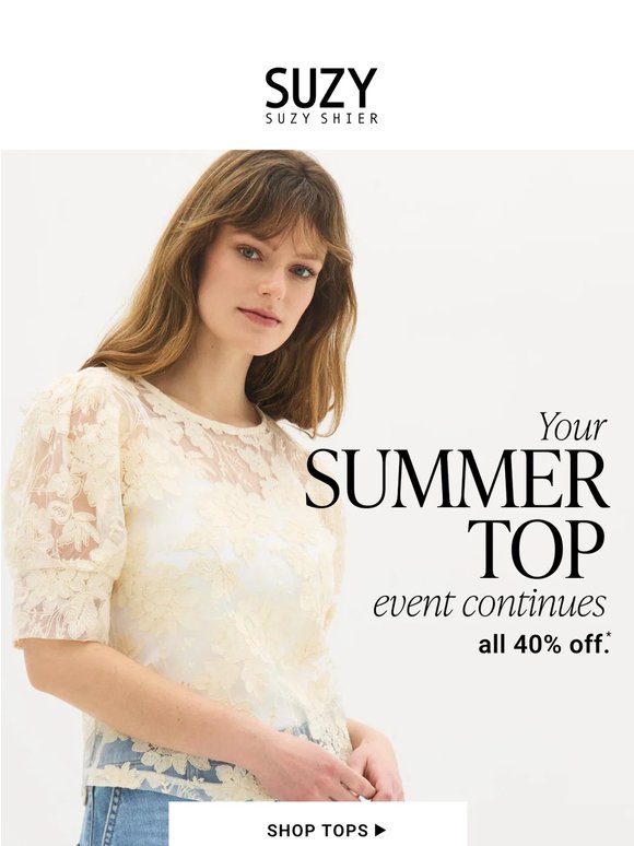 YOUR SUMMER TOP EVENT CONTINUES