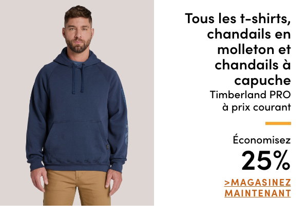 Tous les t-shirts, chandails en molleton et chandails à capuche Timberland PRO à prix courant économisez 25%