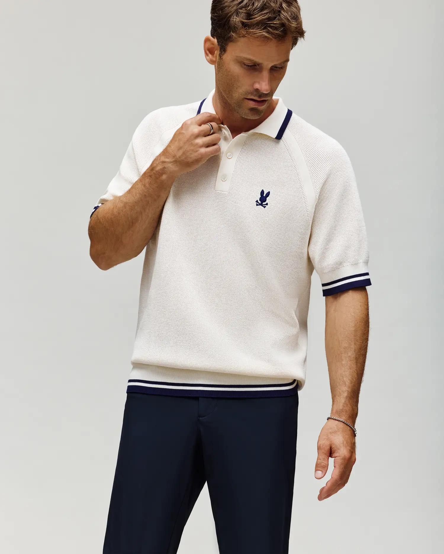 Image of MENS LAZARE KNIT POLO - MT0100165