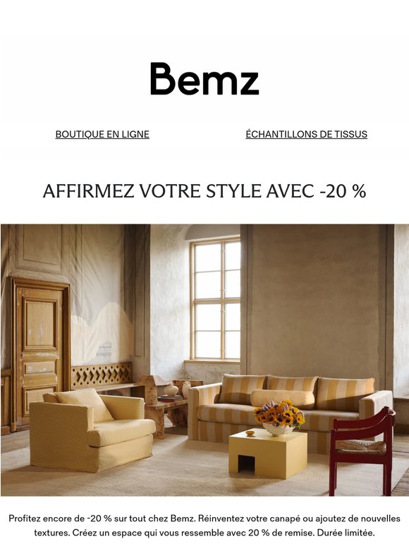 Ne ratez pas 20 % de remise sur la housse de vos rêves