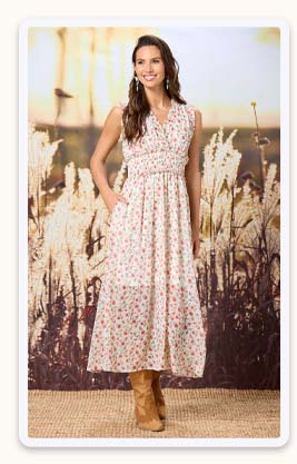 Shop Festival Floral Smocked Dress