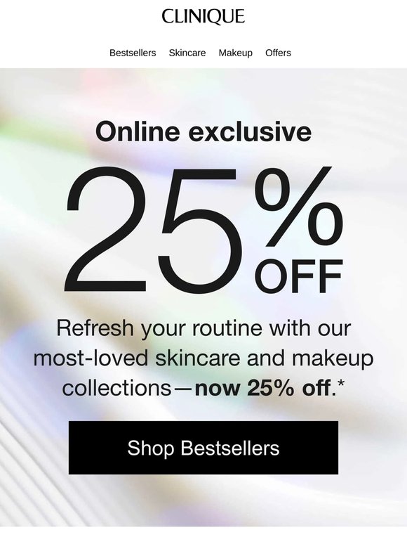 25% off and a free full‑size, now on