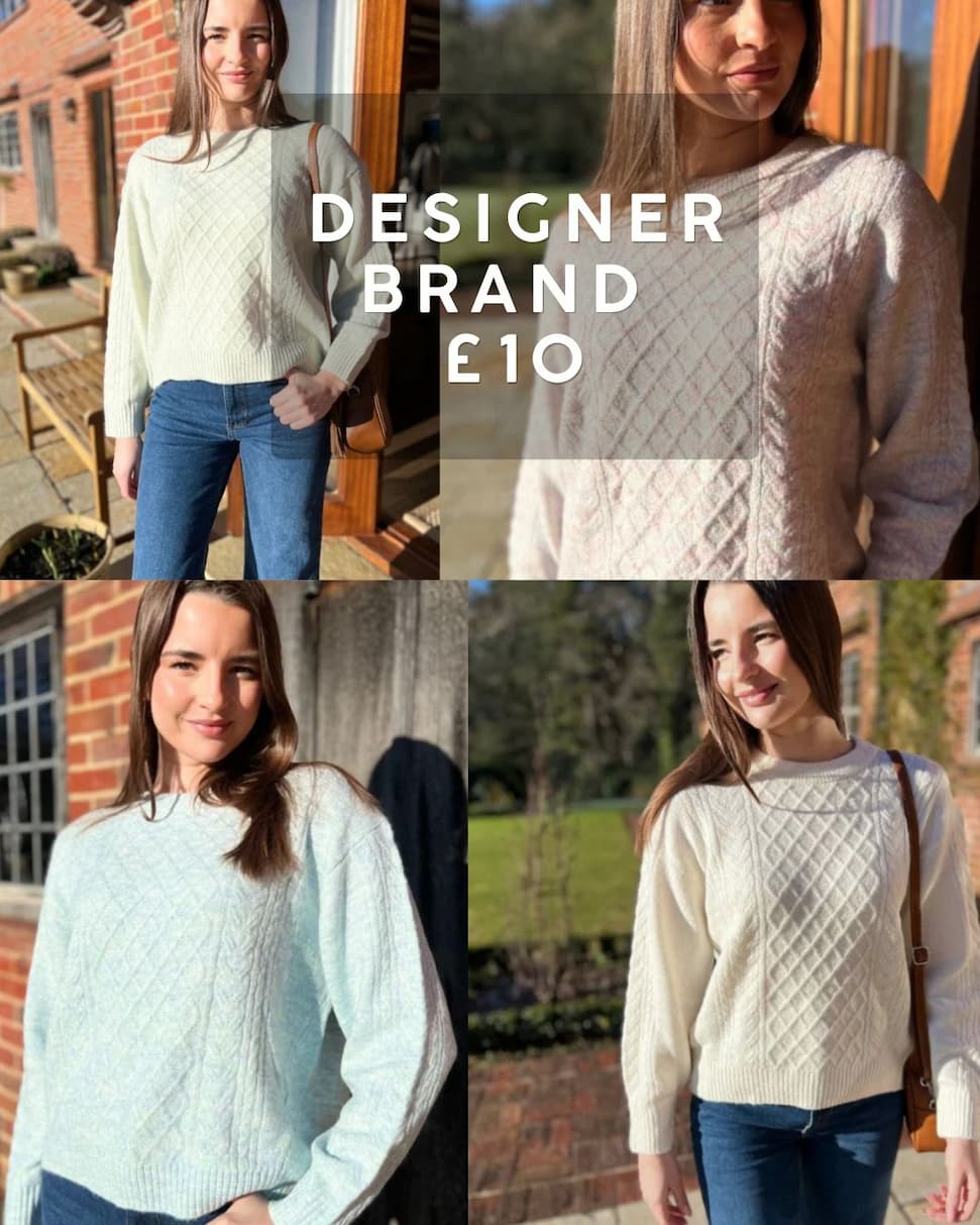 designer cable knit