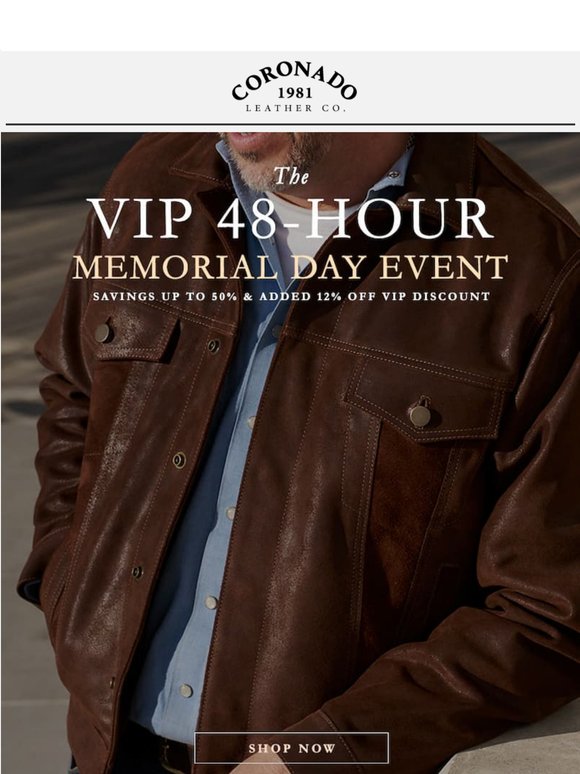 The 48-Hour VIP Memorial Day Event Starts Now