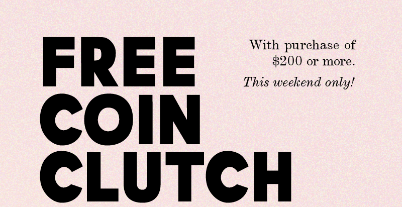 Choose a Free Coin Clutch