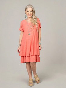 Layered Hem Knee Dress