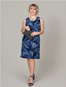 Sleeveless Flowy Knee Length Dress