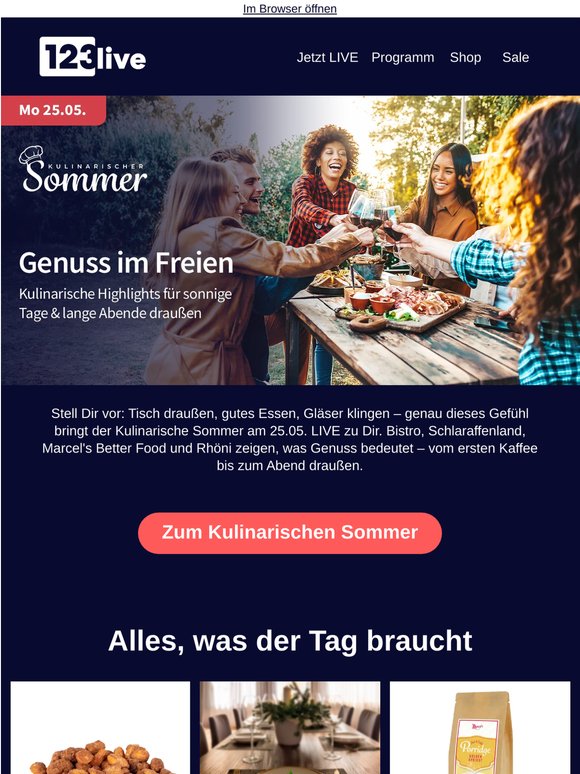 Dein kulinarischer Montag: vier Shows, ein Tag voller Genuss
