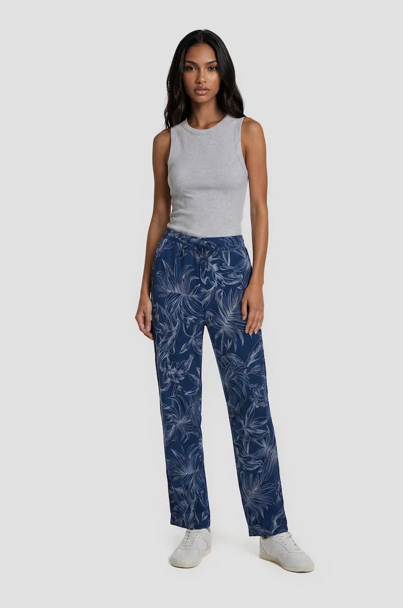 Image of Lightweight Drawstring Pants - Blue