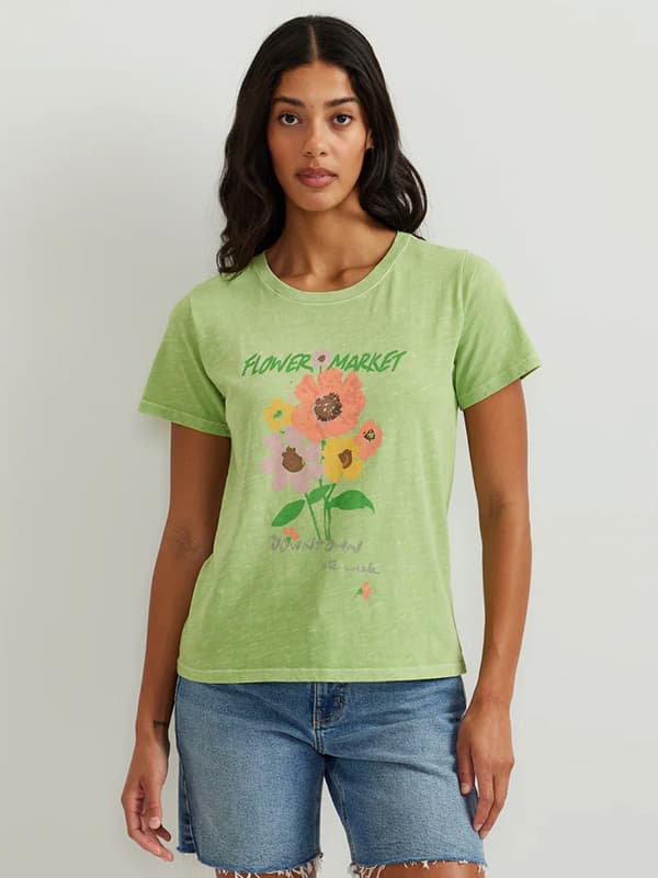 Women's Graphic T-Shirt - Flower Market