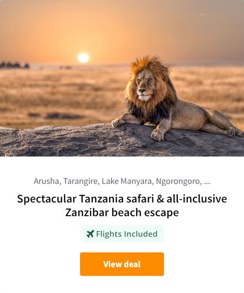 Spectacular Tanzania safari &amp; all-inclusive Zanzibar beach escape