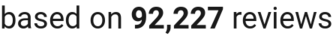 number of reviews