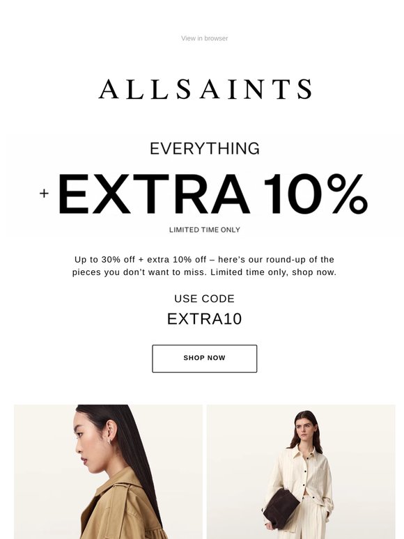 Extra 10% Off: The Must-Haves