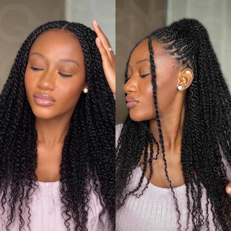 Image of P3G5|Natural Black Afro kinky Bulk Human Hair