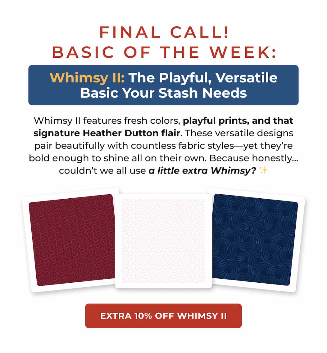 Final call on Whimsy Basic of the Week