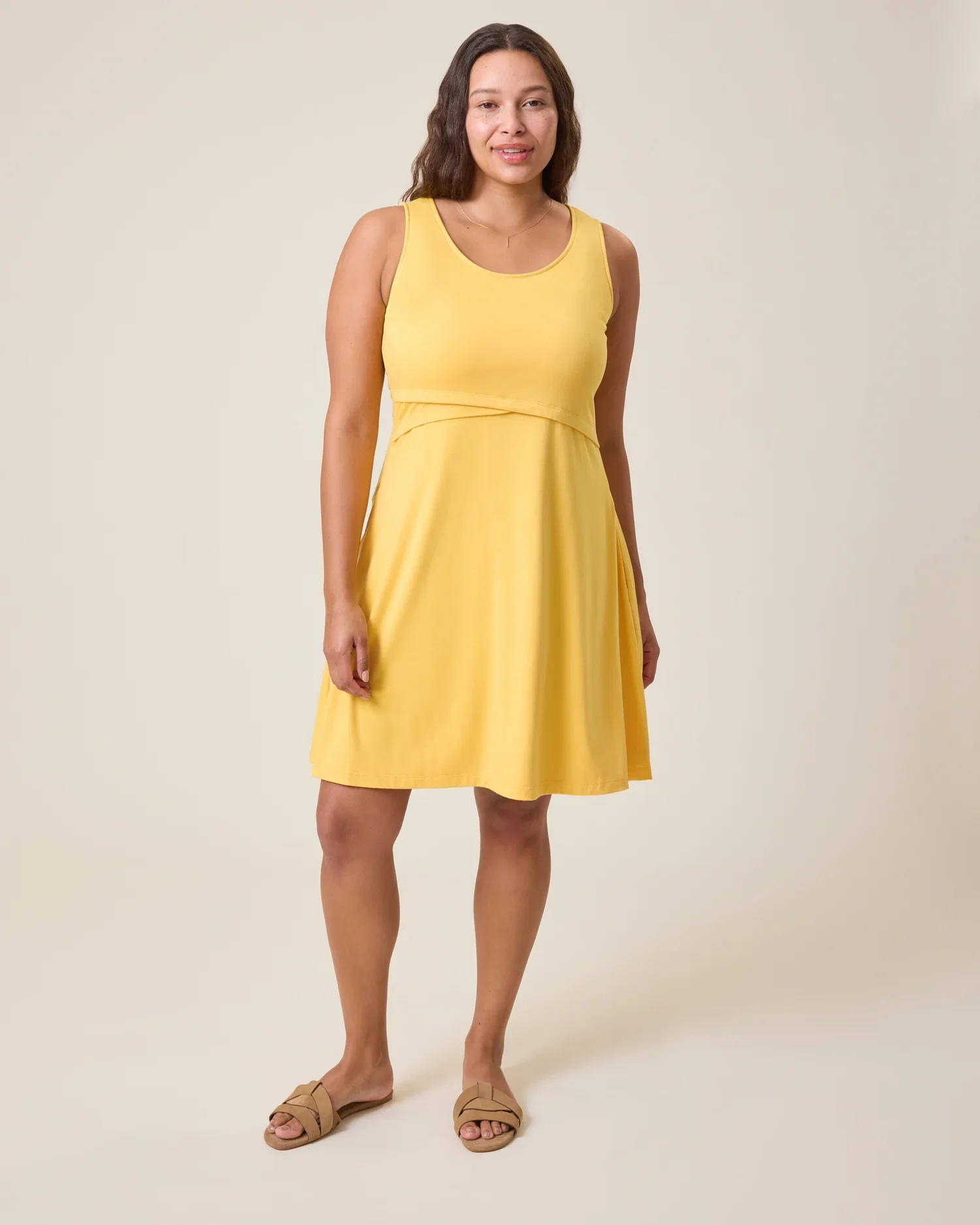 Image of Penelope Crossover Nursing Dress | Citrus