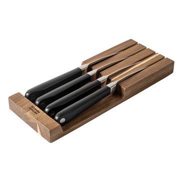CULINARY FORGED Steak Knife Set 4 PCS incl. Acacia Tray