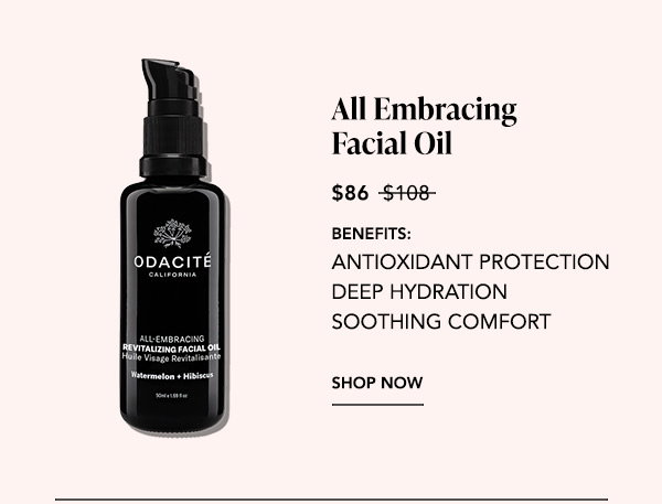 Product: Odacité All Embracing Hydrating Serum, pump bottle
