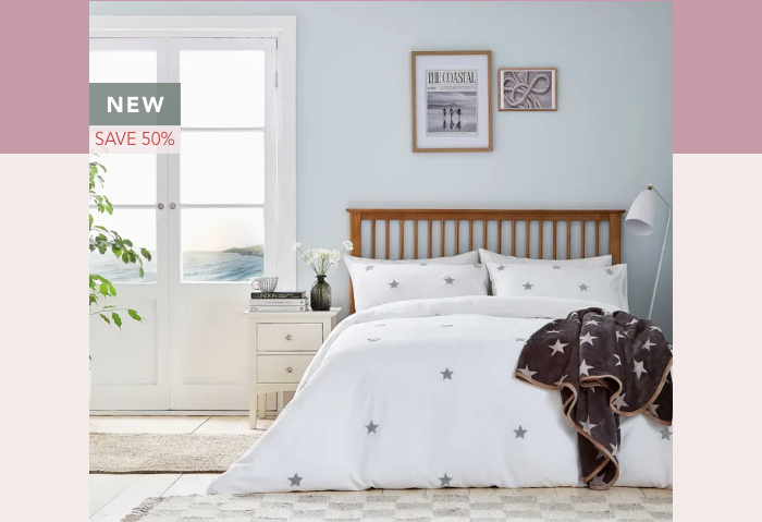 Long Island Tufted Star Bedding in Silver