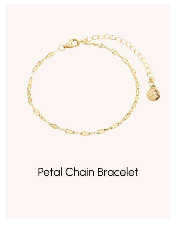 Petal chain bracelet