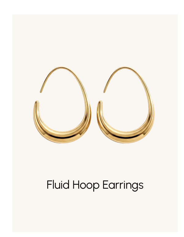 Fluid hoop earings