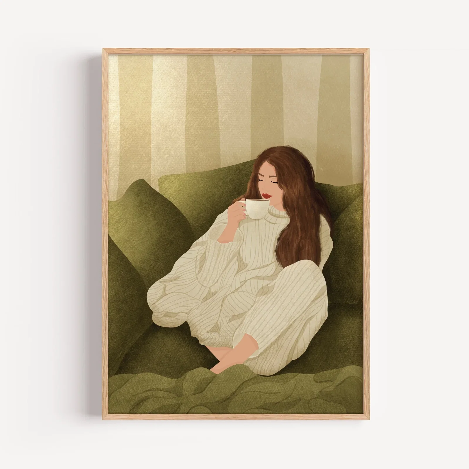 Image of Relaxing Woman Art Print
