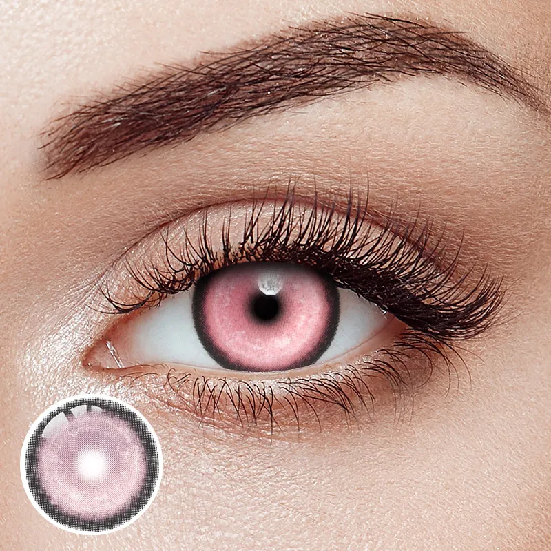 Koi Dream Pink Prescription Yearly Contact Lenses