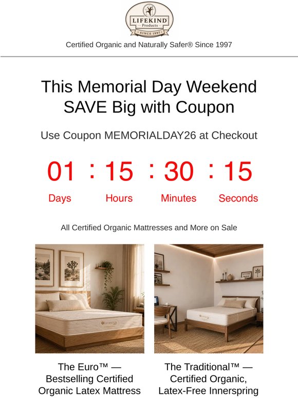 🏃‍♀️ Hurry to Save up to 30%