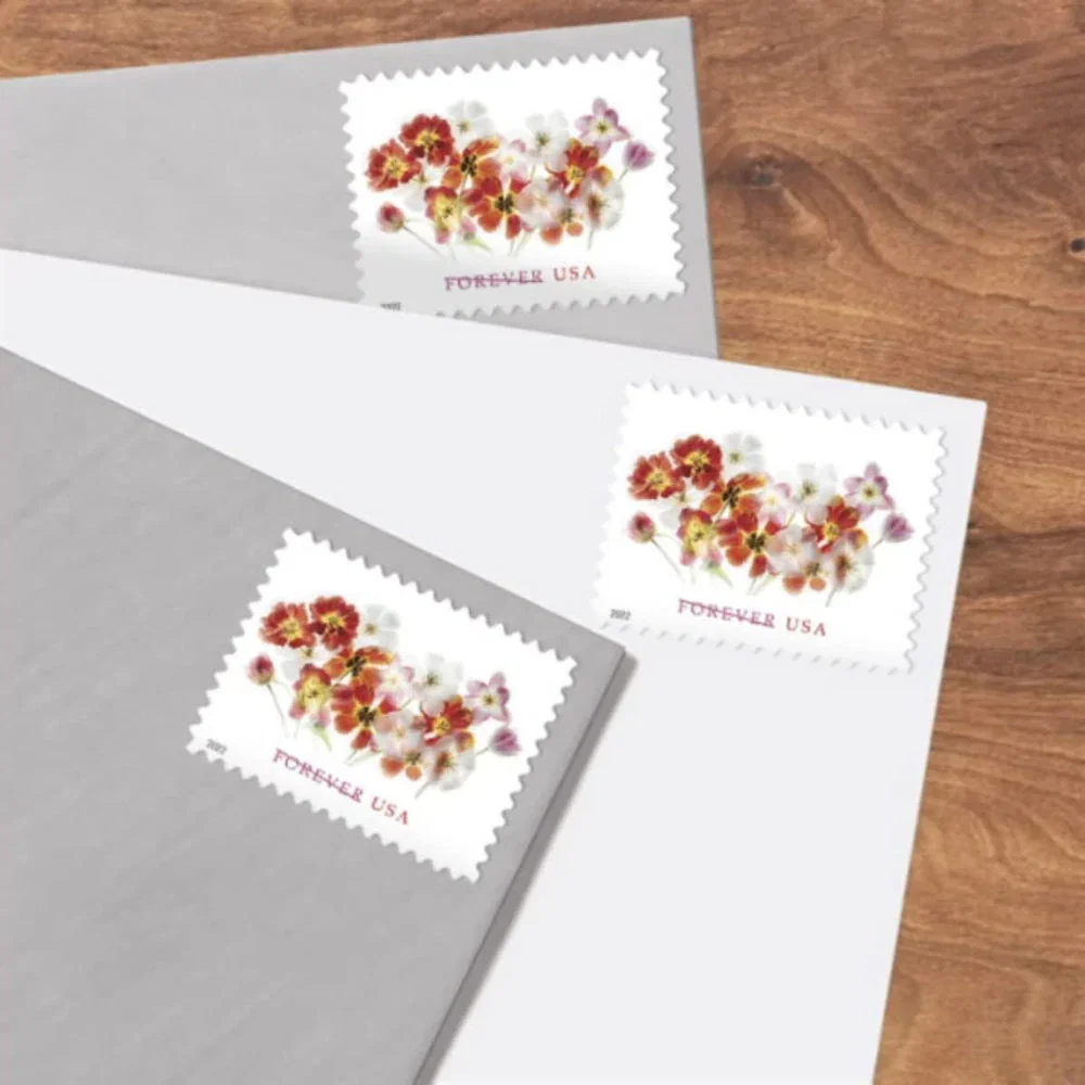 Tulips 2022 USPS First-Class Mail Forever Postage Stamps - Sheet of 20