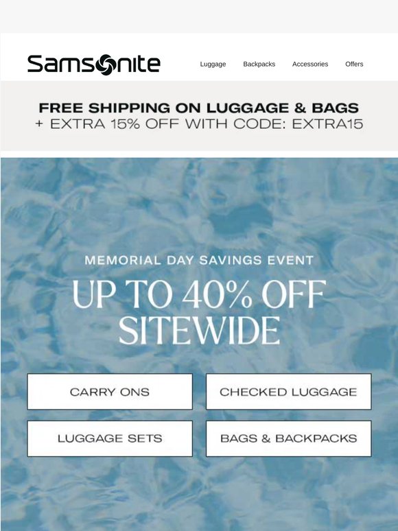 Limited Time: Save Up to 40% Off + Extra 15% Off