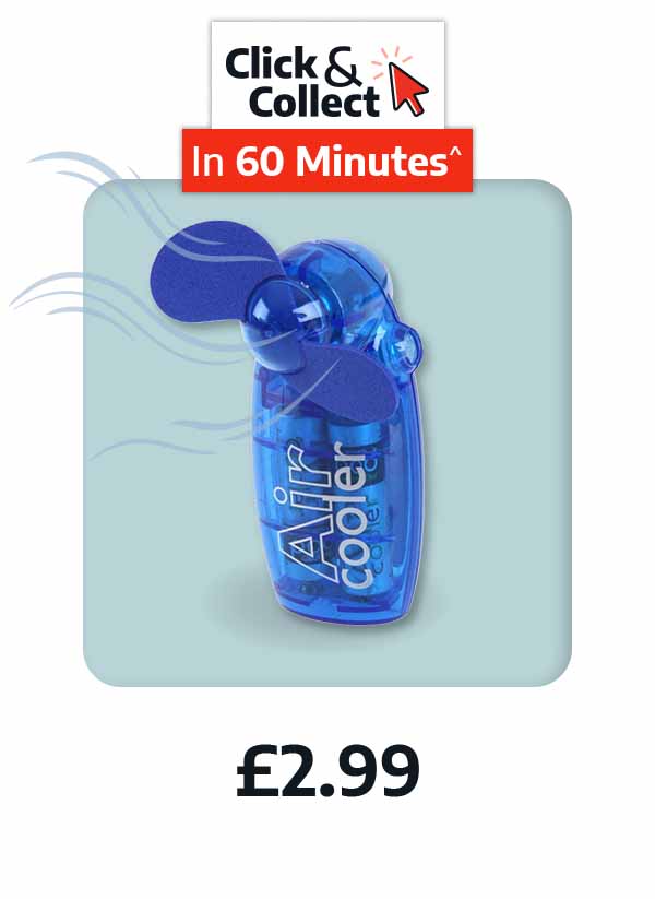 Status Handheld Fan - £2.99 - Click and Collect in 60 minutes^